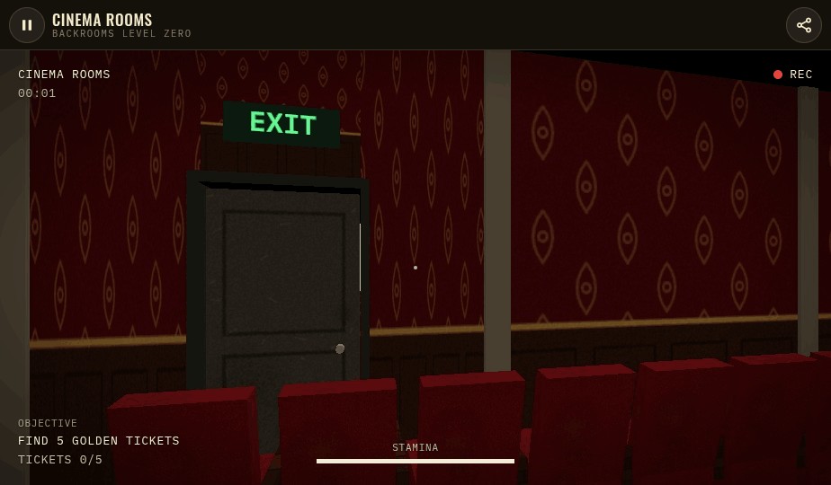 Backrooms Level Zero — Cinema Rooms