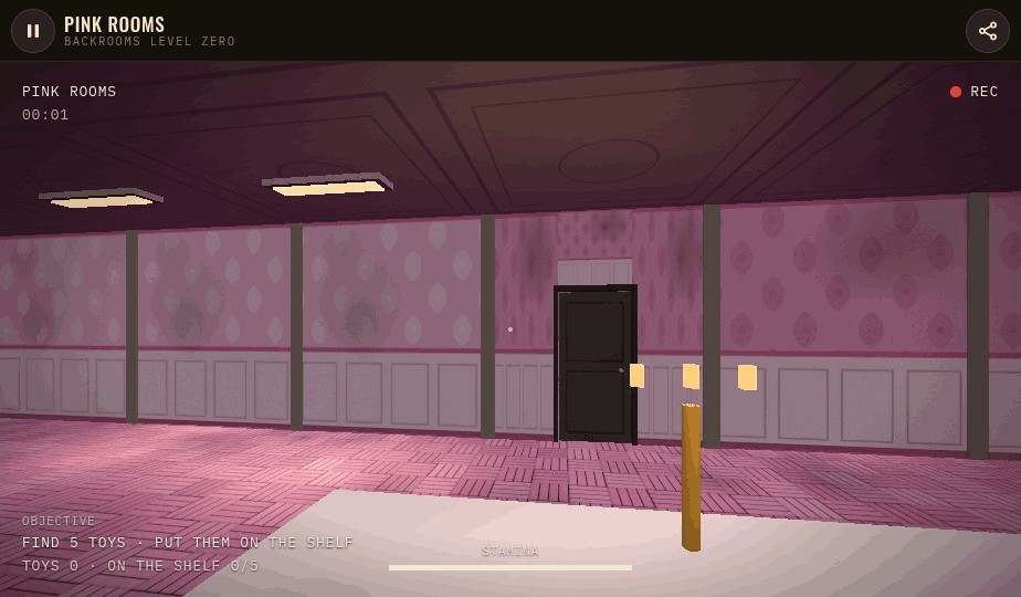 Backrooms Level Zero — Pink Rooms